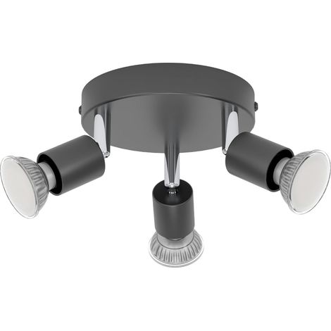 Plafonnier, 3 spots orientables, lampe de plafond pour (1/5)