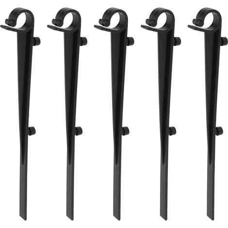 Clips de Fixation de Protection de Gouttière 40 Pièces Crochet de Gouttière pour Gouttières Suspendues Basses Gouttières à Toit Plat Plastique Noir Longueur 16cm (1/5)
