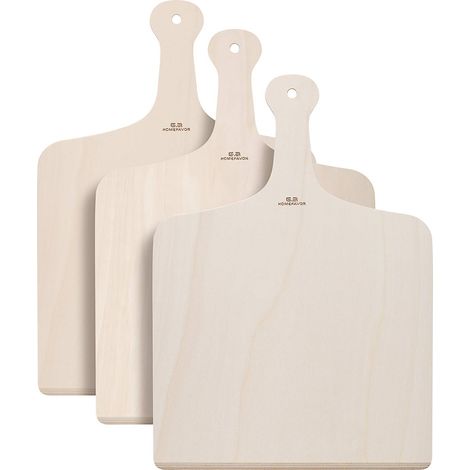 Pelle à Pizza en Bois, Set de 3 Pizza Paddle pour Transférer Pizzas Tartes Pain Gâteau Patisserie (1/5)