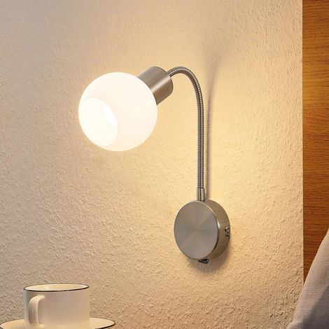 Lindby Lámpara de pared 'Lioma' en Gris Metal (1/5)