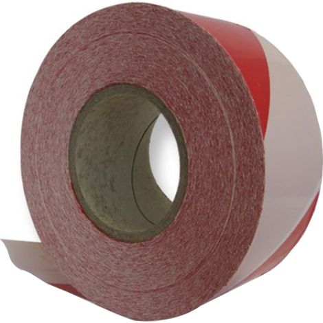Bande de chantier 500m rouge et blanc indéchirable