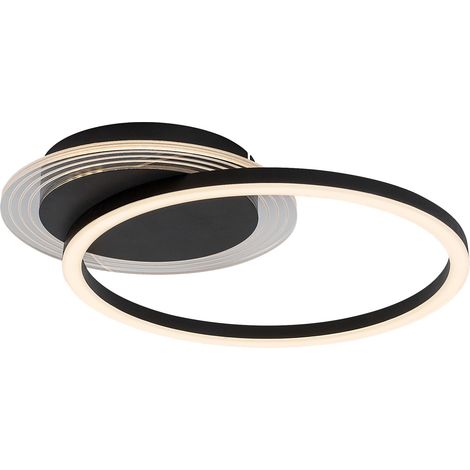 Plafoniera LED nera rotonda 24W 3000K Rabalux Kerstin (1/5)