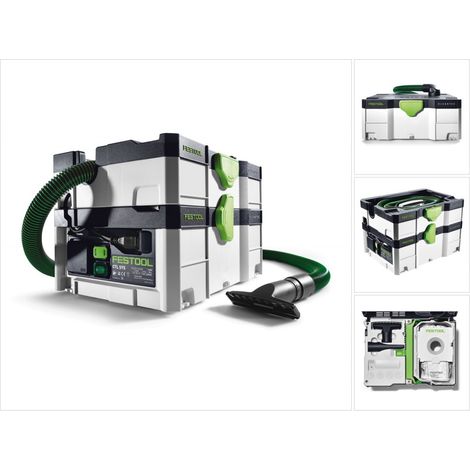 Festool – Aspirateur professionnel CTL SYS 1000W – Dépression 20kPa – Débit 3000l/min – Pour chantiers et nettoyage d'appareils électriques (1/5)
