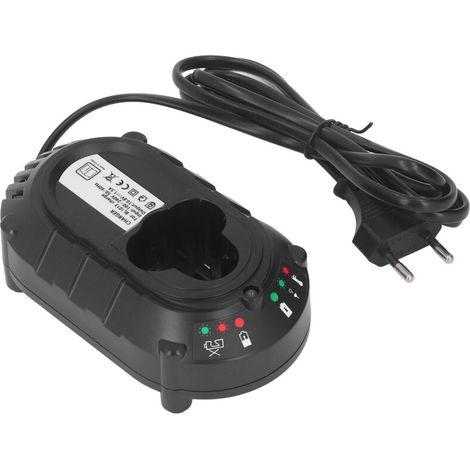 100-240V Lithium-Elektrowerkzeugladegerät mit sechs blinkenden Statusanzeigen für BL1013 und BL1014 (EU-Stecker).