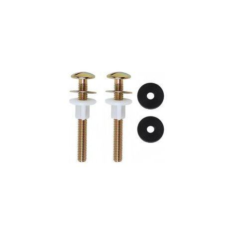 2 Pièces Vis pour Siège de Toilette Universel Vis de Fixation du Couvercle des WC Abattant WC à Charnière Fixations (1/4)