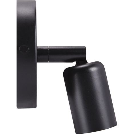 Spot mural et plafond UNO - E27 - Acier noir - Tête orientable - 40W (1/4)