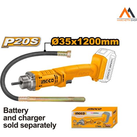 VIBRATORE PER CALCESTRUZZO 20V NUDO