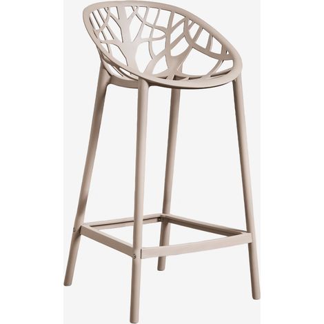 SKLUM Hoher Hocker aus Polypropylen Ores Moka Braun ↑65 cm