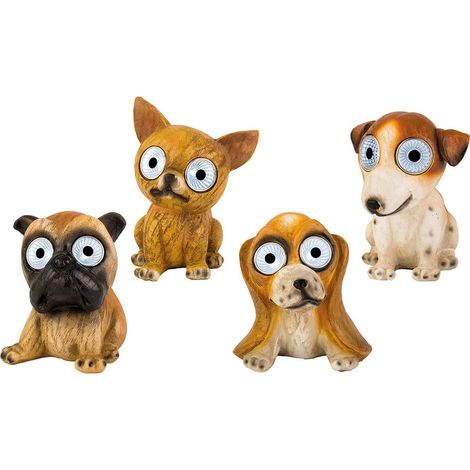Statuine solari in poliresina Dog