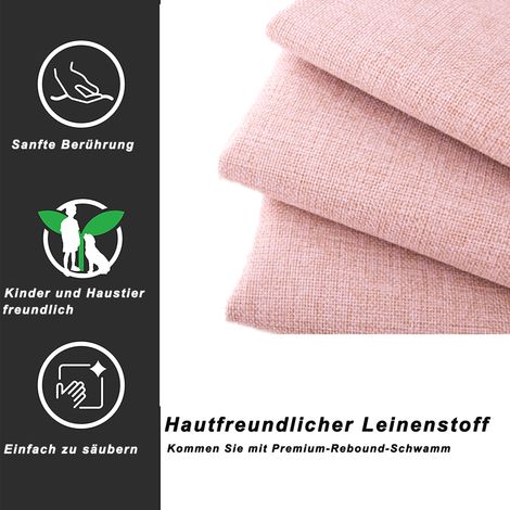 Lot de 2 housses de coussin 45x45 cm, gris chiné, épais et doux, déhoussables, pour canapé et décoration intérieure (1/5)