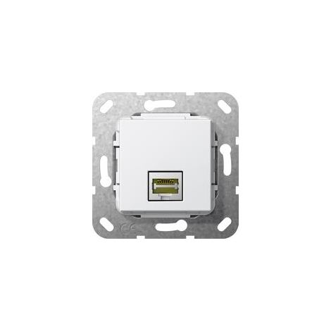 Gira MJ RJ45 Cat.6A 10 Gbit Imp. compl. Bianco puro [569503], 5695 03