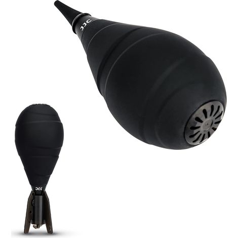 Soplador de aire, de goma, duradero, 5 filtros de malla, negro, limpieza versátil (1/5)