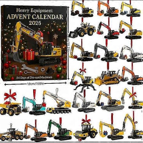 Calendrier de l'Avent de Noël 2025, décor acrylique non 3D, style complet