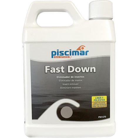 Anti-insectes Fast Down 1 kg – Prévient insectes flottants – Réduit tension superficielle de l'eau – Pour piscine – Piscimar