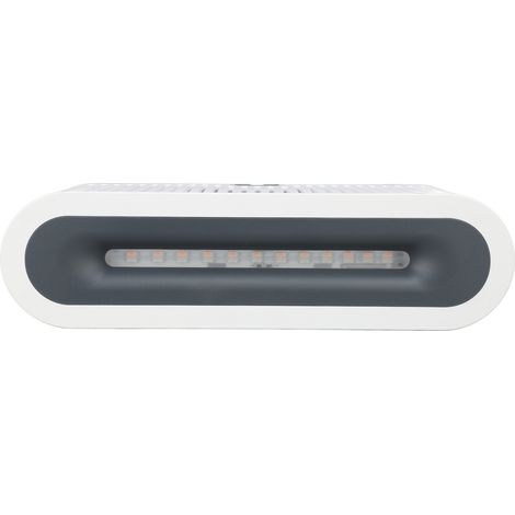 Diffuseur d'huiles essentielles 200 ml, humidificateur d'arômes, lumière flamme colorée, diffuseur de brume silencieux avec télécommande, 100-240 V, blanc, prise européenne (1/5)