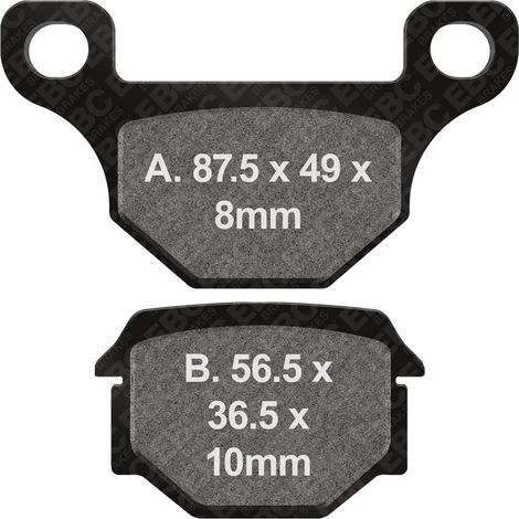Pastillas de freno EBC SFA093 para scooter (juego para 1 disco)