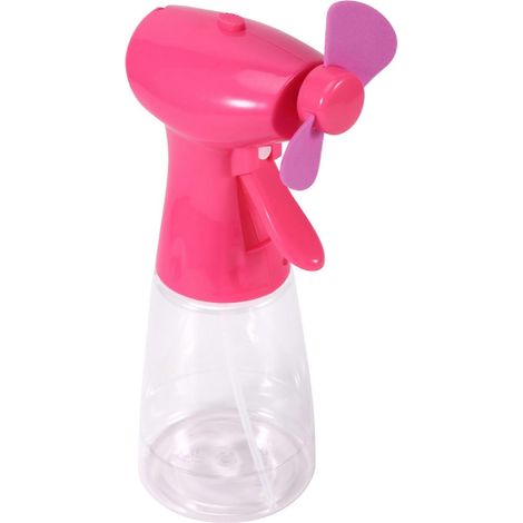 Tragbarer Sprühventilator, Mini-Sprühventilator, batteriebetriebener Kühlventilator, pinkfarbener tragbarer Outdoor-Ventilator (1/5)