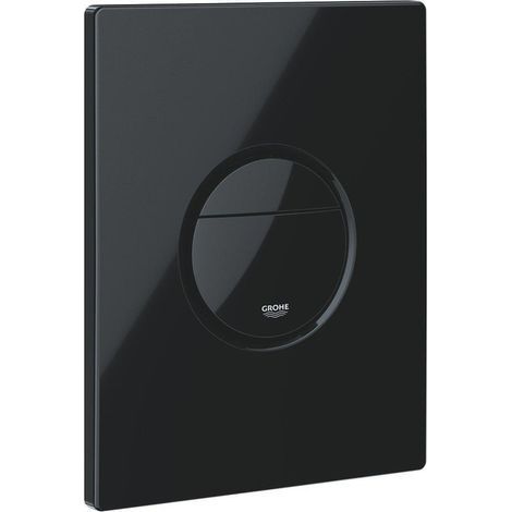 Grohe Nova plaque de commande double touche, brillance longue durée, noir brillant (38765KV0)-Chrom (1/5)
