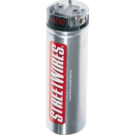 MTX ZNXC1F Kondensator Capa 1 Farad 24V mit sehr niedrigem ESR, mit Voltmeter und Verteiler 4x21mm²