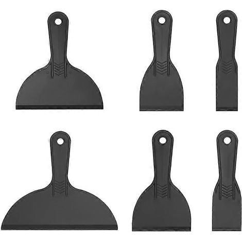 Ensemble de couteaux à mastic en plastique multi-usages, spatule et grattoir pour mastic, finition lisse (1/5)