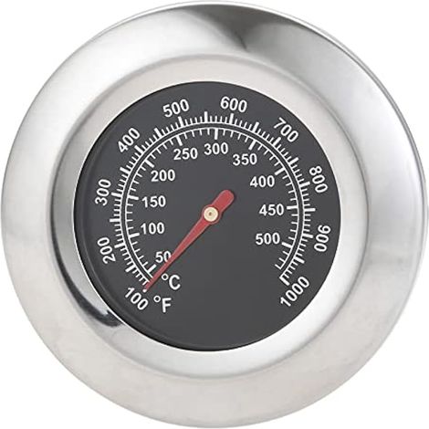 7.5CM Thermomètre pour Barbecue, Thermomètre de fumoir, 100-1000 F (50-500 C) pour Weber Kettle, Smoker, Kamado, Charbroil, Pit Boss Ceramic BBQ, Uniflame et thermomètre à Barbecue