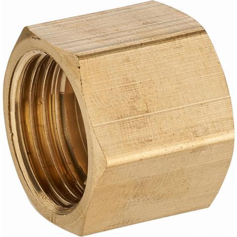 Doppelnippel Messing IG egal mit Anschlag F1/2' (15x21) NOYON & THIEBAULT - 176-15L1