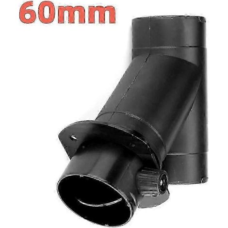 Raccord de conduit d'aération en Y de 60 mm ou 75 mm avec clapet de régulation double pour chauffage de stationnement diesel Webasto