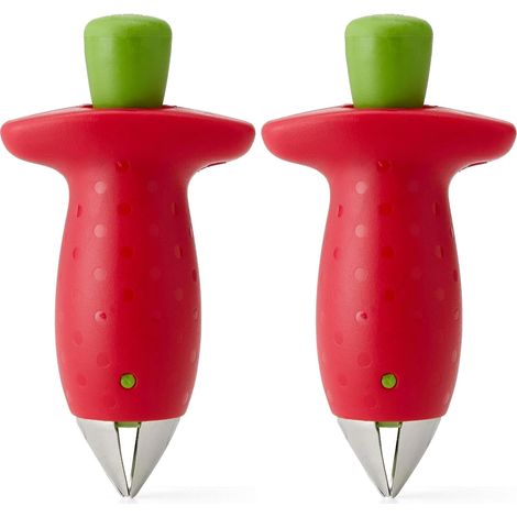 Descorazonador de fresas y tomates: facilita la preparación (juego de 2) (1/5)
