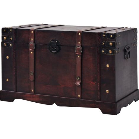 Maison Exclusive - Baule del Tesoro Vintage in Legno 66x38x40 cm