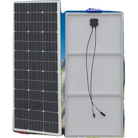 Pannello solare, silicio monocristallino, design efficiente, 120W 1140x530x2,5mm (1/2)