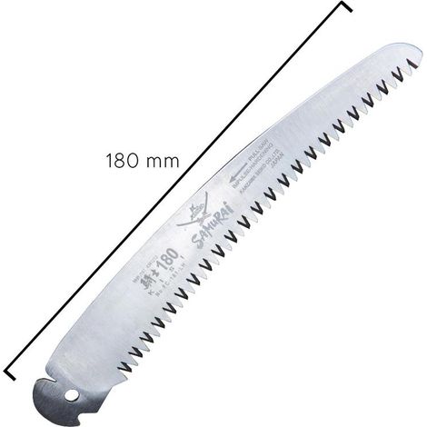 SAMURAI hoja recambio serrucho samurai fc 180 mm. , Hoja recambio serrucho Samurai fc-180 mm.- Medida: 180 mm.- Fabricados en Japón con la más alta tecnología disponibl (1/2)