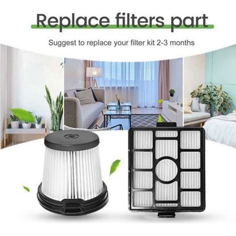 Filtres aspirateur Shark - compatible BU3523/BU3521/BU3520, lavables/réutilisables, installation sans outil, remplacemen Étiquette (1/5)