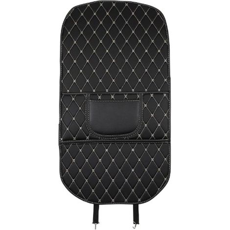 Protection de Dossier de Siège Auto, en Cuir PU, avec Protection Anti-Coups de Pied et Poche de Rangement. Housse de Siège Auto Facile à Nettoyer, Imperméable et Résistante à (Plus Gros) (1/5)
