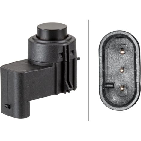 Capteur, aide au stationnement Hella 6PX 358 141-191 SKODA 5J0 919 275 A