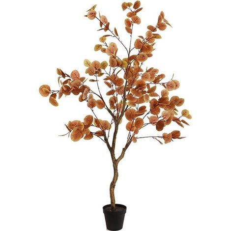 Ficus eucalyptus automne 121,92 cm artificiel en pot, déco maison et terrasse (1/4)