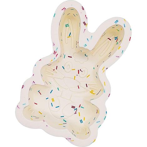 en silicone antiadhésif en forme de lapin 3D moule à (1/4)
