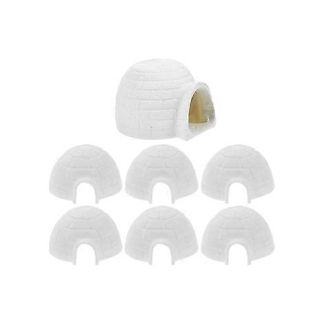 Figurine de maison de glace pour enfants, modèle polaire, décoration simulée, jouet d'apprentissage cognitif polaire (1/2)