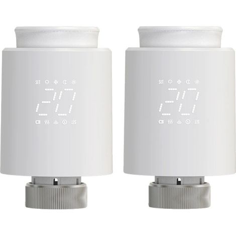 Thermostat, intelligente Steuerung, Sprachaktivierung, 2 Stück (1/2)