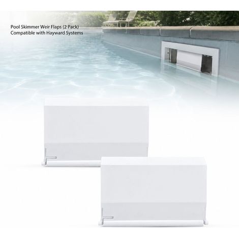 Lot de 2 Clapets Skimmer pour Piscine - Pièce de Rechange en Plastique Durable, Compatible Hayward, 19.5x14cm (1/5)