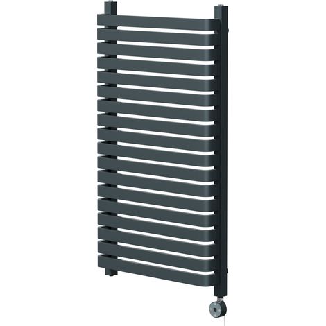 Wholesale Domestic Empire Anthracite 1068mm x 600mm Vertical Digital Thermostatic Electric Single Panel Radiator (1/5)