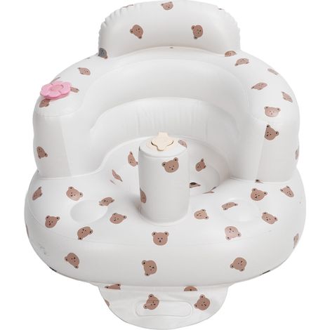Canapé gonflable pour bébé, chaise d'apprentissage en PVC, tabouret de bain, chaise gonflable portable pour nourrissons (1/5)