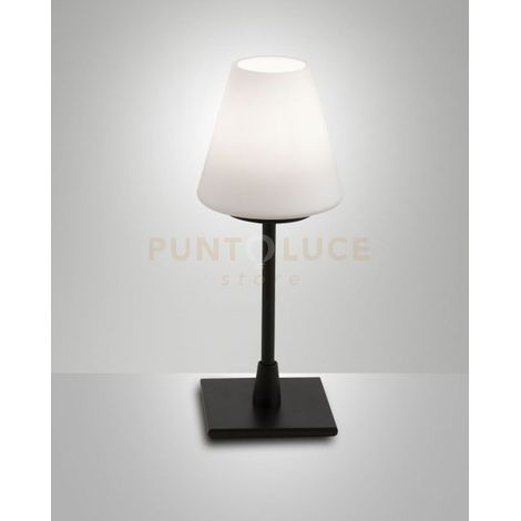 LUCY LAMPADA DA TAVOLO ATTACCO G9 LAMPADINA INCLUSA COLORE NERA D.10CM dimmerabile