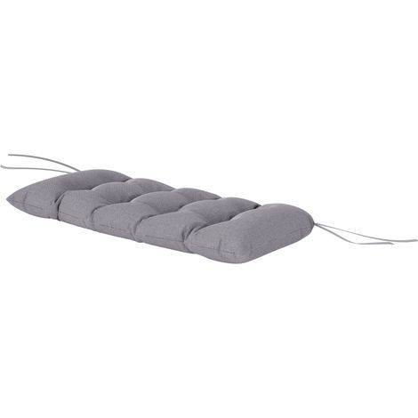 AMXCNOY Coussin de banc 105 x 46 x 12,5 cm, avec attaches, pour extérieur, imperméable et anti-UV50+, gris. (1/5)