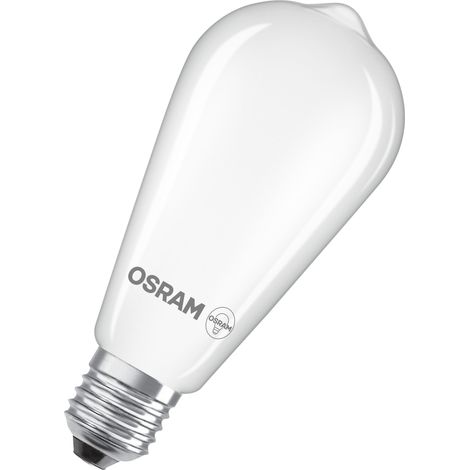 OSRAM Lampe LED  Star Edison ST64 55 Filament, 2700 K blanc chaud, 54 W, E27, dépolie, 730 lm, 15 000 h, pour suspensions, look vintage, anti-éblouissement