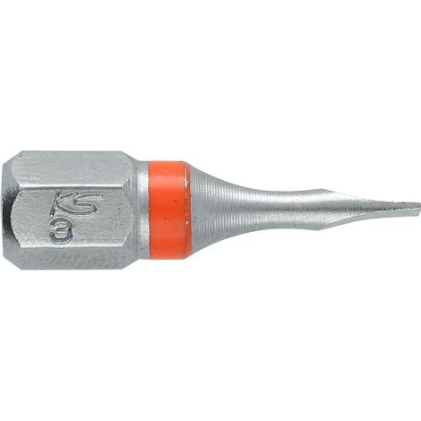 1/4" Embouts fente TORSIONpower, 25 mm, 3 mm (1/2)