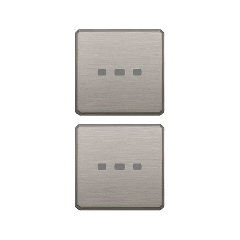 VIMAR - 22751.11 Zwei neutrale flache Knöpfe, vernickelt