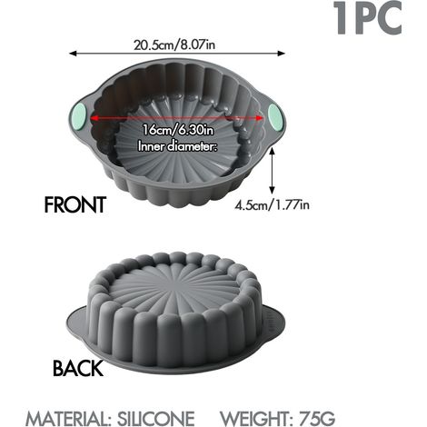 Moldes de silicona para pasteles, molde de silicona para pasteles con forma de corona de flores, utensilios para hornear, molde para pan y pasteles en 3D.