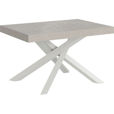 Table Extensible Volantis En Cachemire 140/244 X 90 Cm Avec Pieds Blancs (1/5)