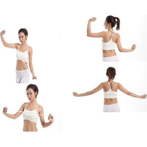 Corde de yoga en silicone pour exercices de fitness, 1 pièce, rose, pour élargir la poitrine - Robuste et confortable (1/5)