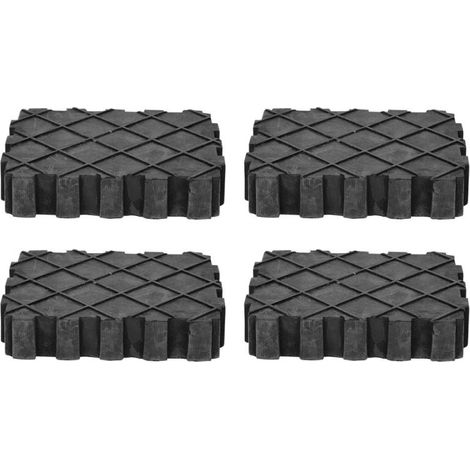 Kstools – Jeu de 4 tampons en caoutchouc pour ponts élévateurs 4t – Universels – Rutschsicherheit optimale – Pour ateliers de carrosserie